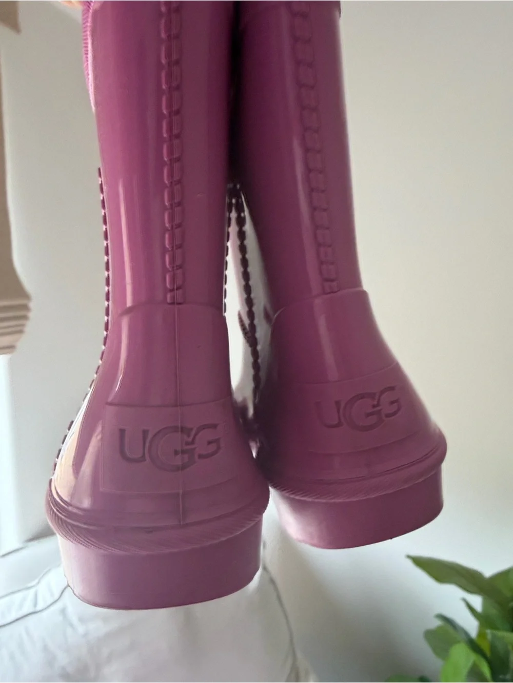 UGG Kids Magenta Pull-On Rain Boots
